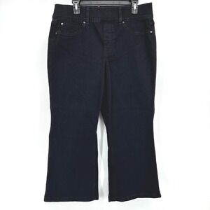 SPANX Cropped Flare Jeans Womens Size 1X/1T Stretch Pull-On Pants